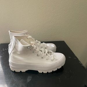 White platform converse